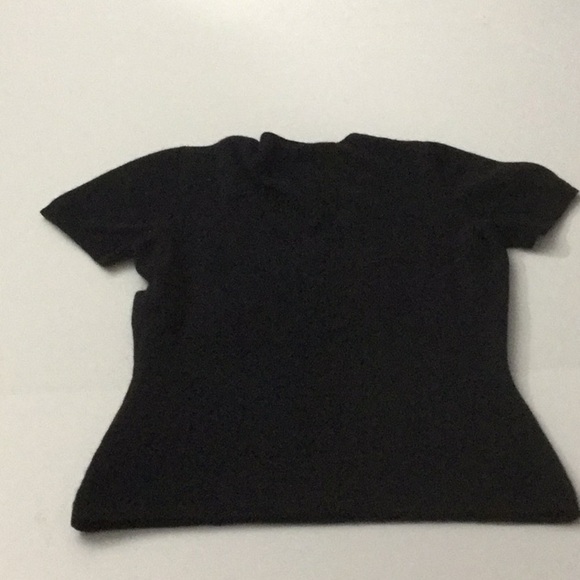 Vintage Burberry Cashmere Sweater Sz Small Black - Picture 5 of 12